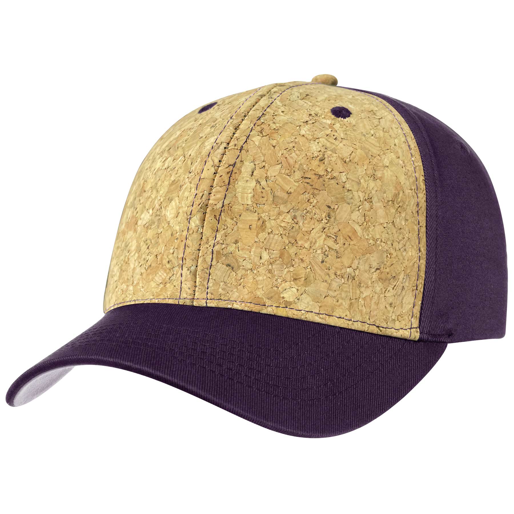 FlyFlyPromos - Two Tone 6 Panel Cork Trucker Baseball Cap Image 2 - Promotional Product